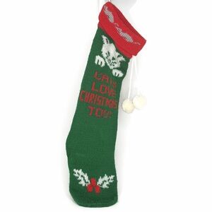 Festive Holiday Stocking with Cat Design